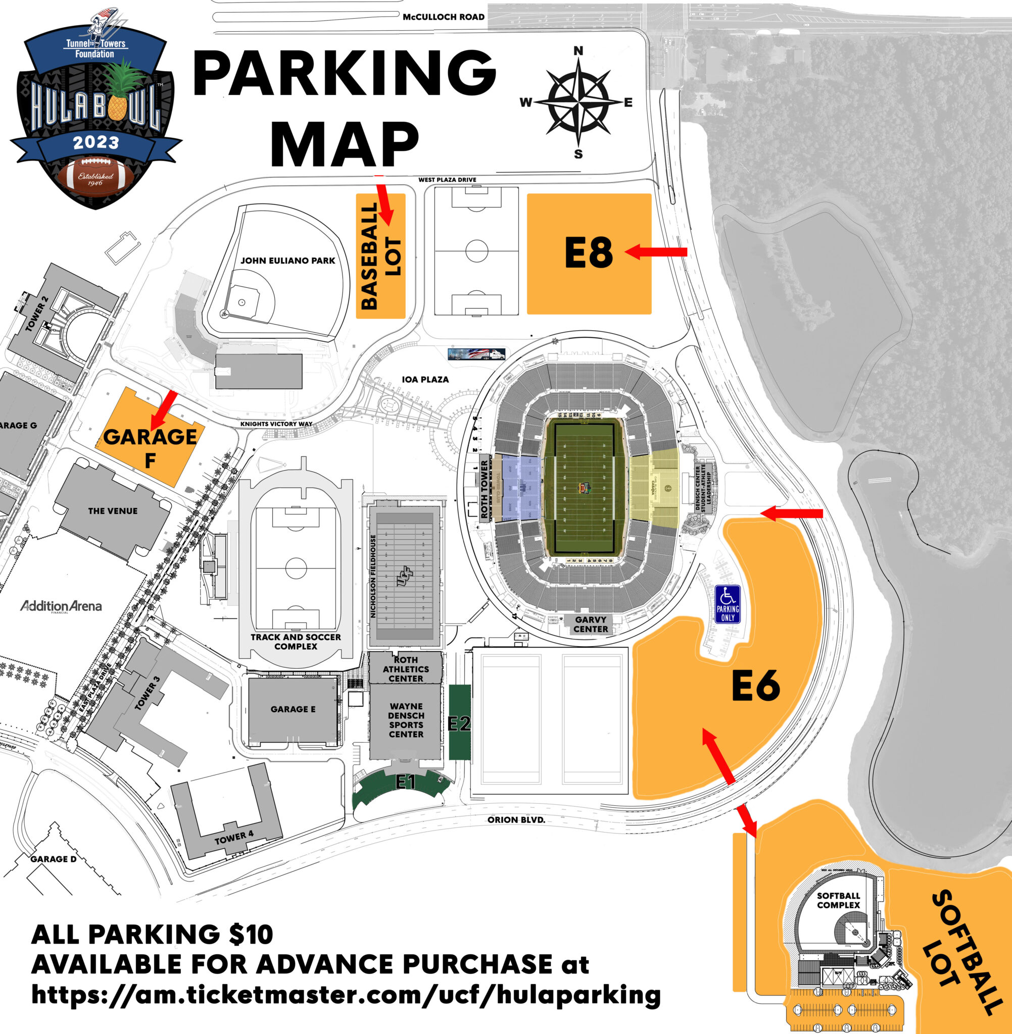 Hula Bowl Parking Map Tunnel To Towers Foundation