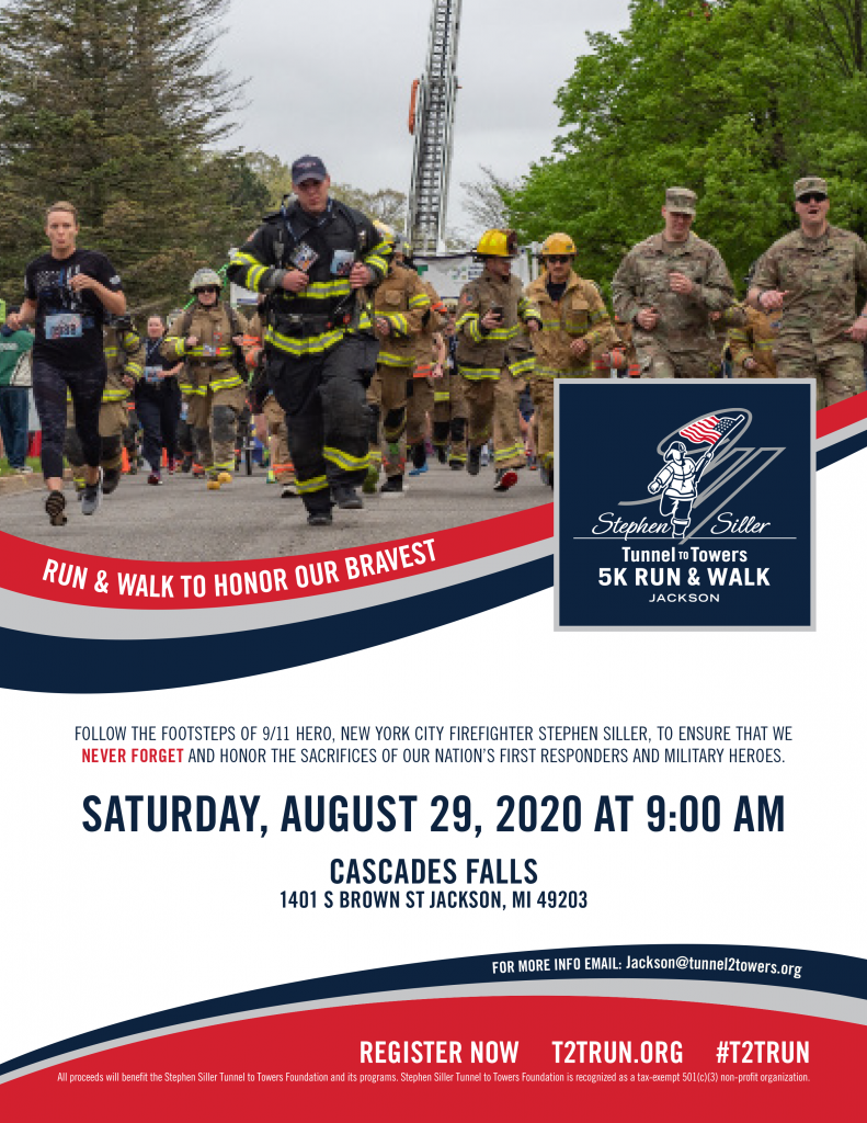 2020 Tunnel to Towers 5K Run & Walk Jackson, MI Tunnel to Towers