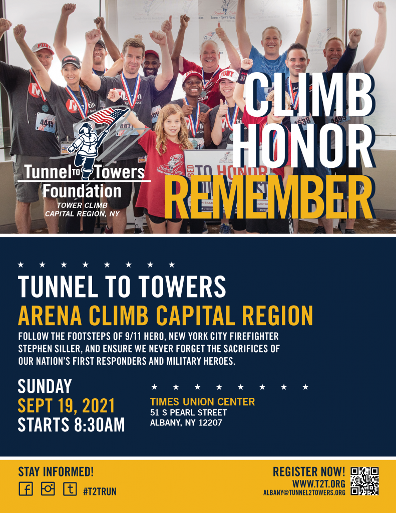 2021 Tunnel to Towers Tower Climb Capital Region Area Tunnel to