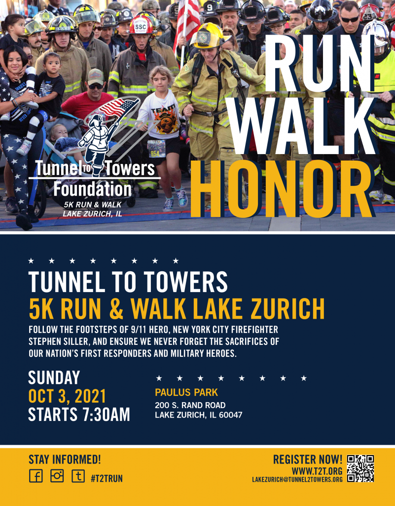 2021 Tunnel to Towers 5K Run & Walk Lake Zurich Tunnel to Towers