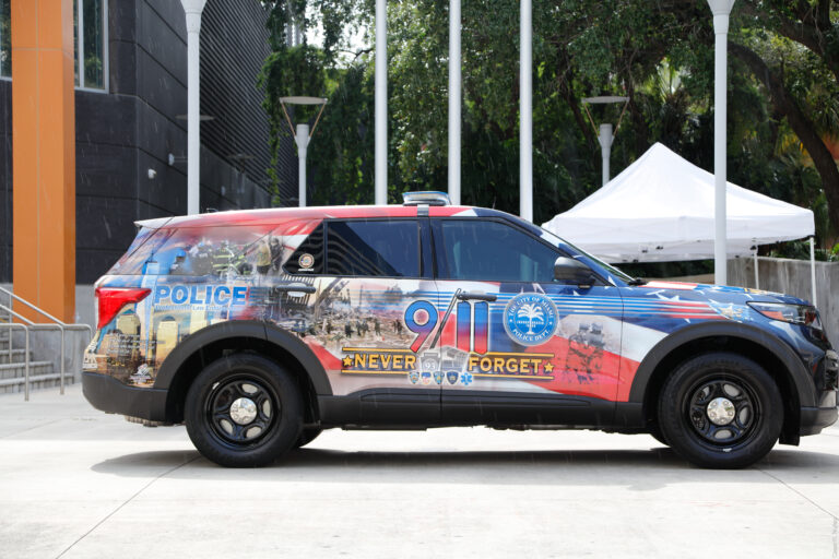 City of Miami Police Department Unveils 9/11 Remembrance Car Wrap and ...
