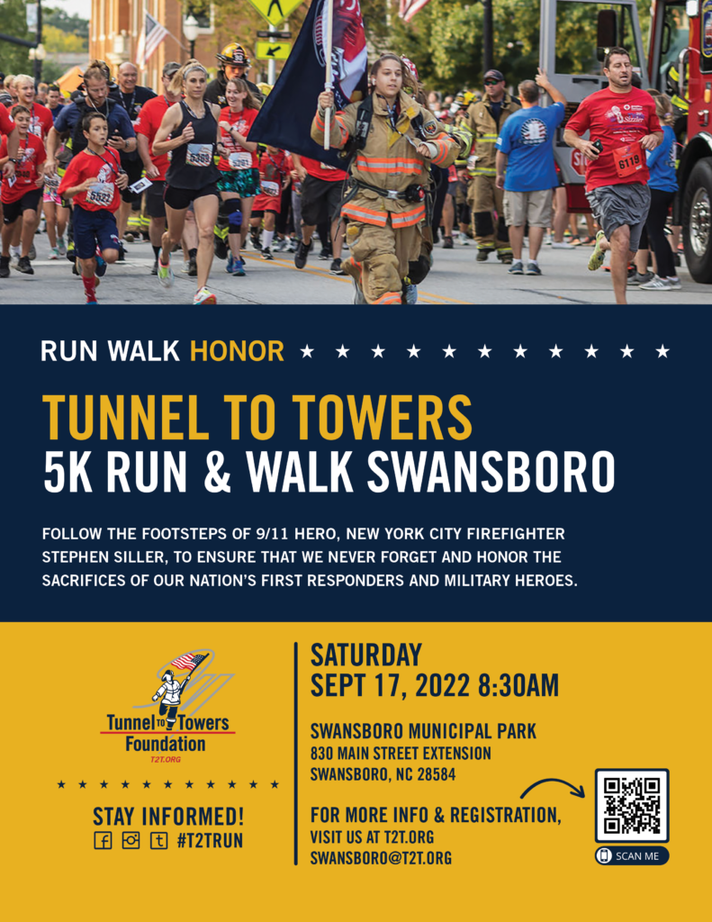 2022_Run_Flyer_Swansboro Tunnel to Towers Foundation