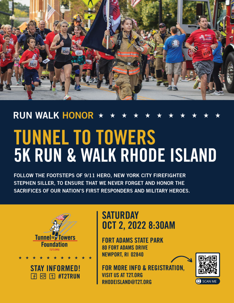 2022 Tunnel to Towers 5k Run & Walk Rhode Island Tunnel to Towers Foundation