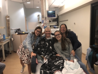 Dad's Haircut Courtesy of our Stout Girls