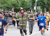 People running the 5k run marathon from the Tunnel to Towers Foundation